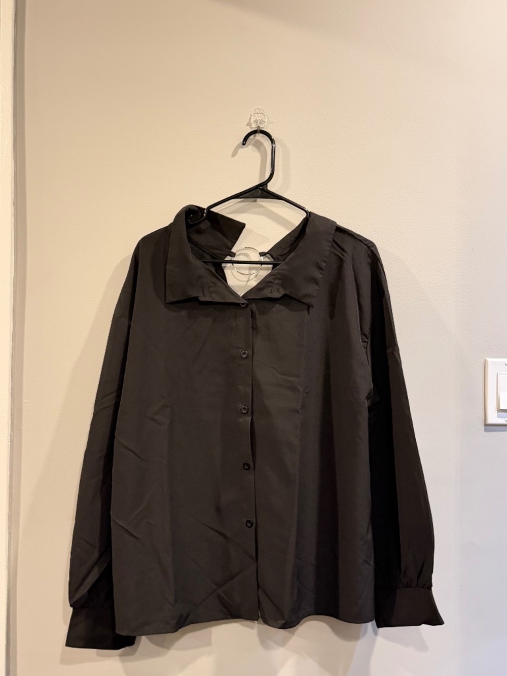 Black baggy t shirt, Size: Medium